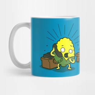 Spontaneous Corn Combustion Funny Cute Kawaii Pop Corn Conspiracy Theory Mug